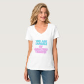 T-shirt Citations motivationnelles - Vous êtes capable d'e (Devant entier)