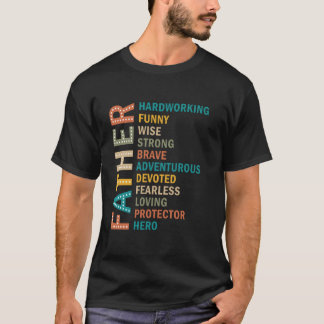 T-shirt Citations pour la Fête des Pères Travailleur Humor