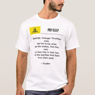 T-shirt Citations pour le sommeil pro-démocratie 101 Liber