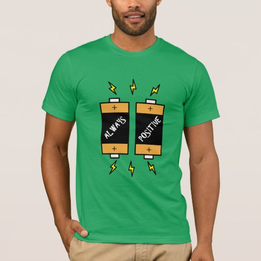T-shirt Citations toujours positives (Devant)