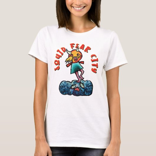T-shirt Cité graphique de la peur des calmar Tee (Devant)