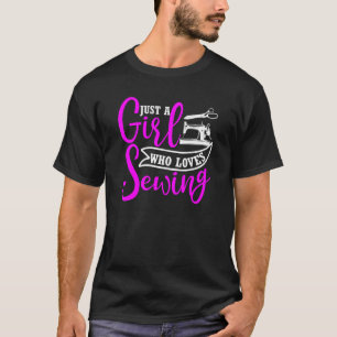 T-shirt Citer Juste Une Fille Qui Aime Coudre