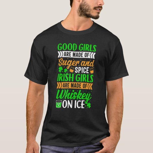T-shirt Citer Les Irlandaises Whiskey Sur La St patrick De (Devant)