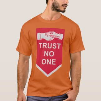 T-shirt citer ne faire confiance à personne rétro