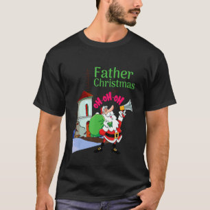 T-shirt Citer Père Noël Ho Ho Ho Windmill Graphics