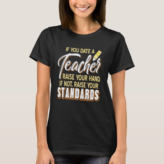 T-shirt Citer un professeur augmente les normes Citation d (Devant)