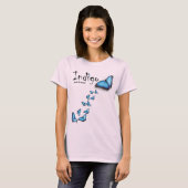 T-shirt Citerne Papillon Indigo (Devant entier)