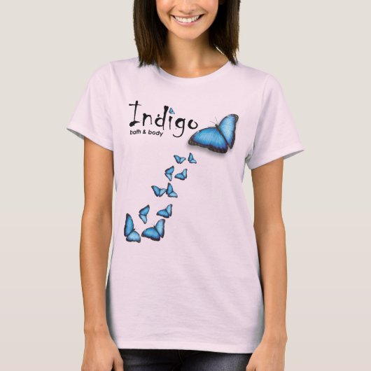 T-shirt Citerne Papillon Indigo (Devant)