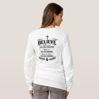 T-shirt Citez Inspirational Croire Tout Gagner Foi