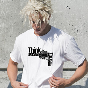 T-shirt Citez Pensez Par Vous-Même Autorité Quote