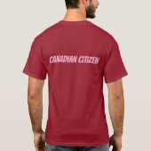 T-shirt Citoyen canadien (Dos)
