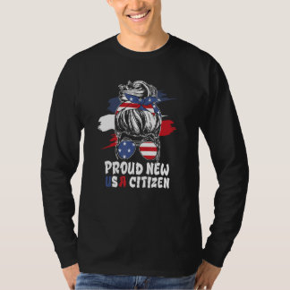 T-shirt Citoyens Américains Fiers Nouvelle Citoyenneté Usa
