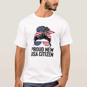 T-shirt Citoyens Fiers US Américains Nouvelle Citoyenneté