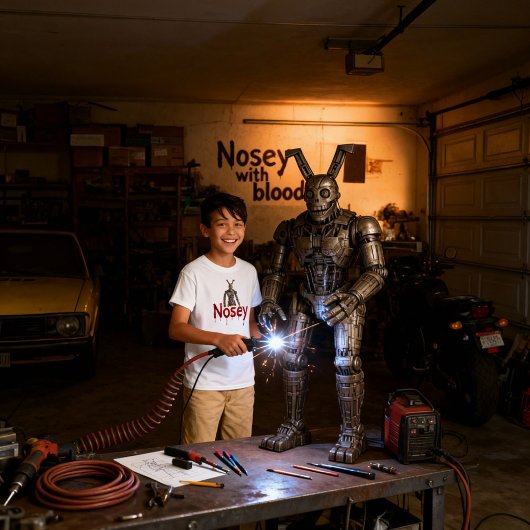 T-shirt Citra Nosey Animatronic Benjamin Pochurek Nosey