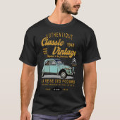 T-shirt citroen 2cv la reine des podiums classique vinta (Devant)