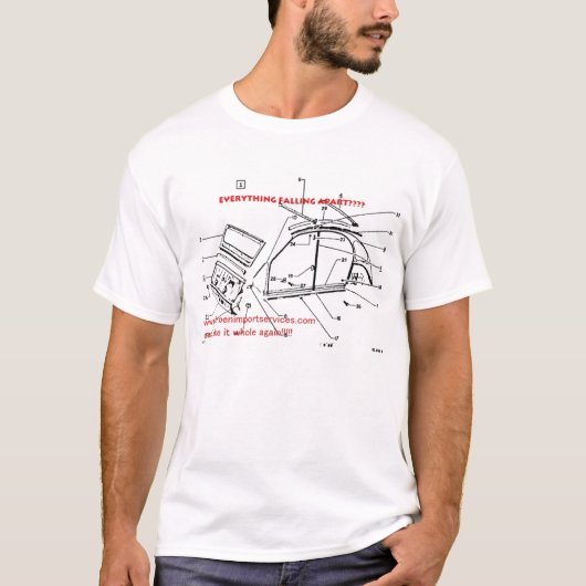 T-shirt Citroen importent des services (Devant)