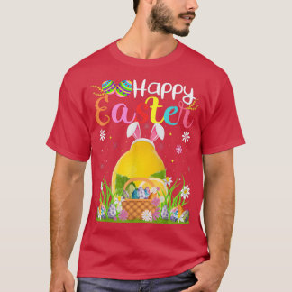 T-shirt Citron Fruit Bunny Oeuf Chasse Funny Lemon Happy E