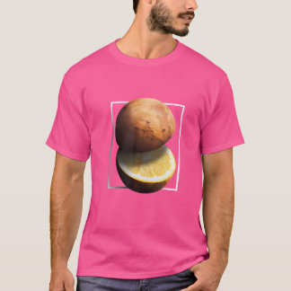 T-shirt Citron Mars Planet Collage Espace Astronomie Fruit