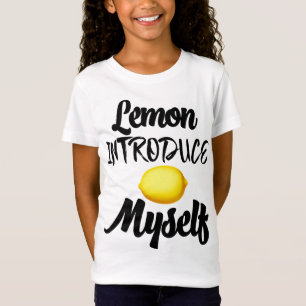 T-Shirt Citron Me Présente Été Tropical Frui Jaune