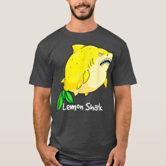 T-shirt Citron Requin Jaune Animal Pun Megalemon Shark Lov