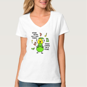 T-shirt Citron Sur Une Pear Drôle Foodie Mème Lyrique Fo