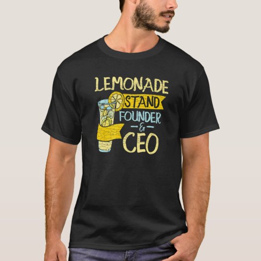 T-shirt Citronade Stand Boss Lemon Juice (Devant)