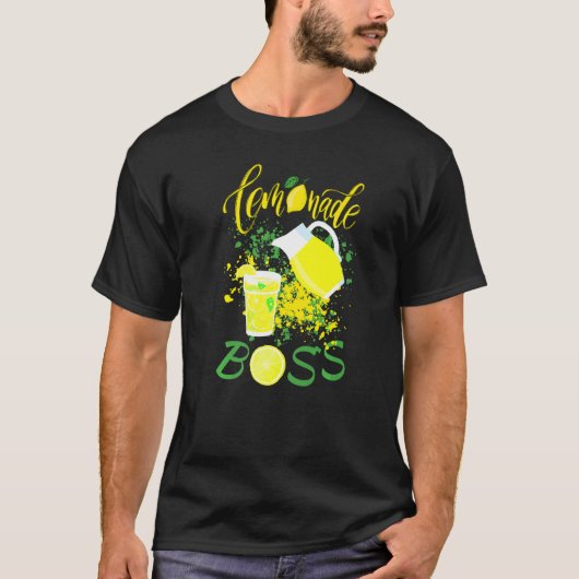 T-shirt Citronade Stand Boss Plaisanterie Citron Crush Jus (Devant)