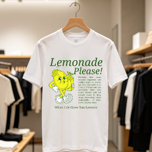 T-shirt Citronnade S'il Vous Plaît Dessin Animé Rétro Citr