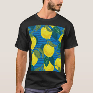 T-shirt Citrons Citrus : Vintage À Dessin À La Main Sans C