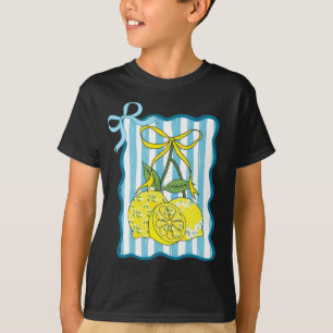 T-shirt Citrons décoratifs avec vaches sur Arrière - plan