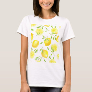 T-shirt Citrons et feuilles