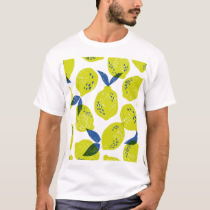T-shirt Citrons juteux : motif vintage sans soudure.