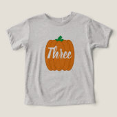 T-shirt citrouille 3e anniversaire Toddler (Design Recto)