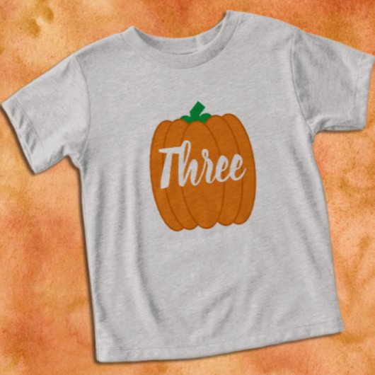 T-shirt citrouille 3e anniversaire Toddler