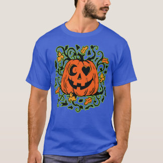 T-shirt Citrouille amusant dans la récolte de terrain Conc