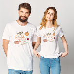 T-shirt Citrouille Automne Botanique Mommy à être Baby sho<br><div class="desc">Citrouille Automne Botanique Mommy à être Baby shower T-shirt</div>