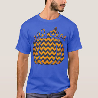 T-SHIRT CITROUILLE AVEC MOTIF ZIG ZAG