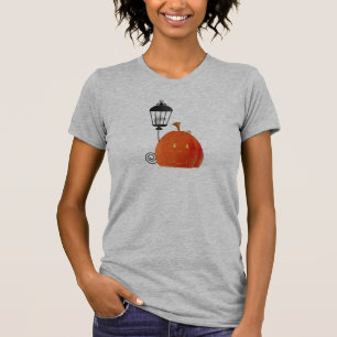 T-shirt Citrouille avec poste de lampe
