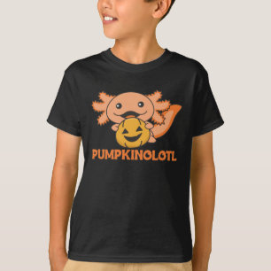 T-shirt Citrouille Axolotl Amateurs De Beaux Animaux Pour 