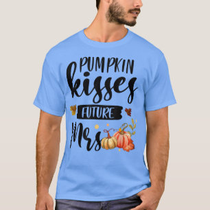 T-shirt Citrouille Baisers Futur Mme Fall Mariée D'Automne