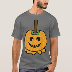 T-shirt Citrouille Candy Apple Jack-o'-lantern Halloween