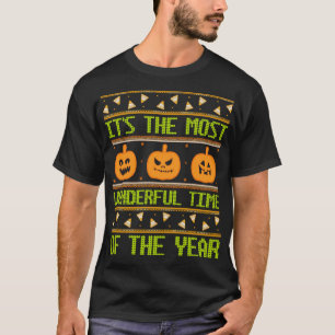 T-shirt Citrouille Candy Corn Halloween laide Motif