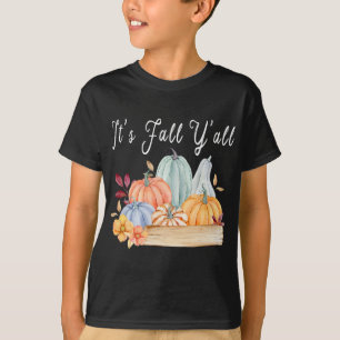 T-shirt Citrouille C'est Automne Y'all Automne Halloween T