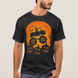 T-shirt Citrouille chauve-souris Costume Monster Camion Ha