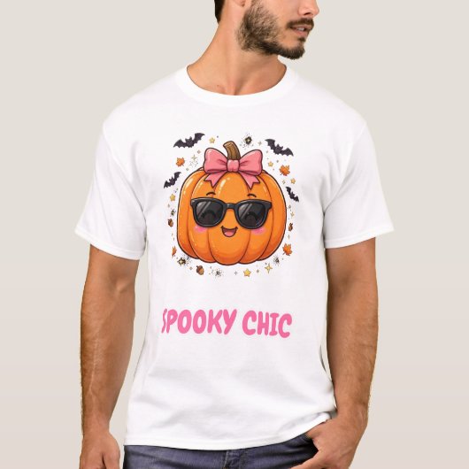 T-shirt Citrouille Chic Épouvantable (Devant)