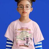 T-shirt Citrouille Citrouille de patchs - Citrouille rose