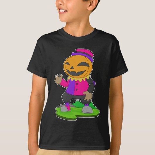T-shirt Citrouille Clown Halloween (Devant)