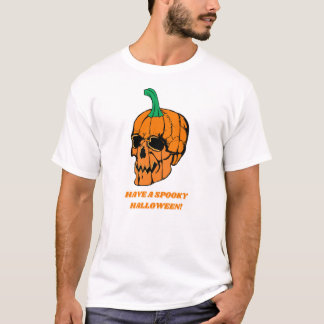T-shirt Citrouille crâne d'Halloween