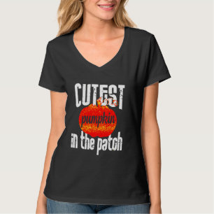 T-shirt Citrouille Cutest Dans Le Patch Halloween Party Au