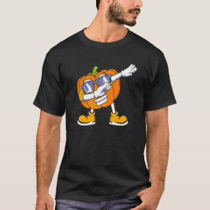 T-shirt Citrouille Dabbing Tête Halloween